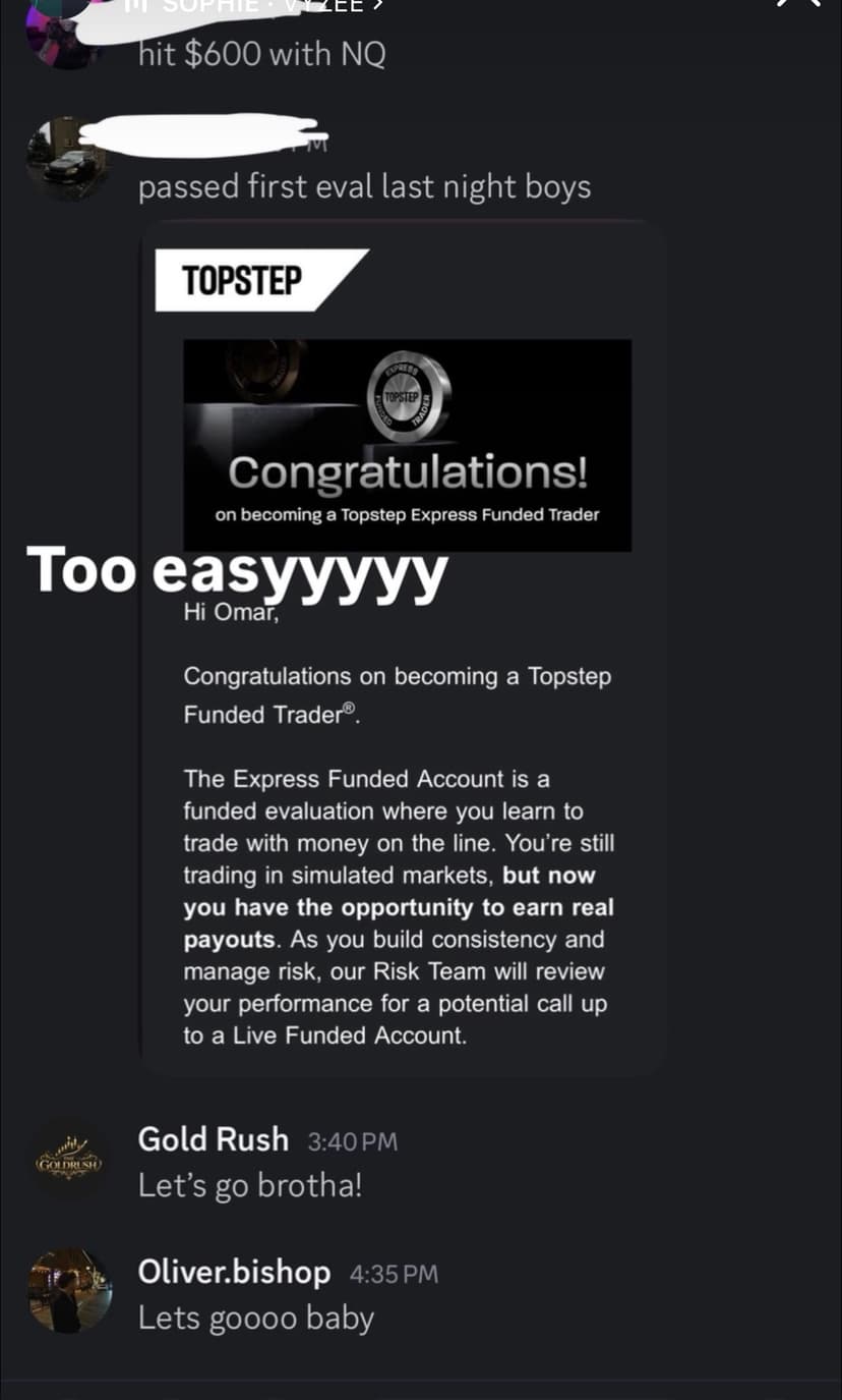 Alpha Futures payout — $4,770