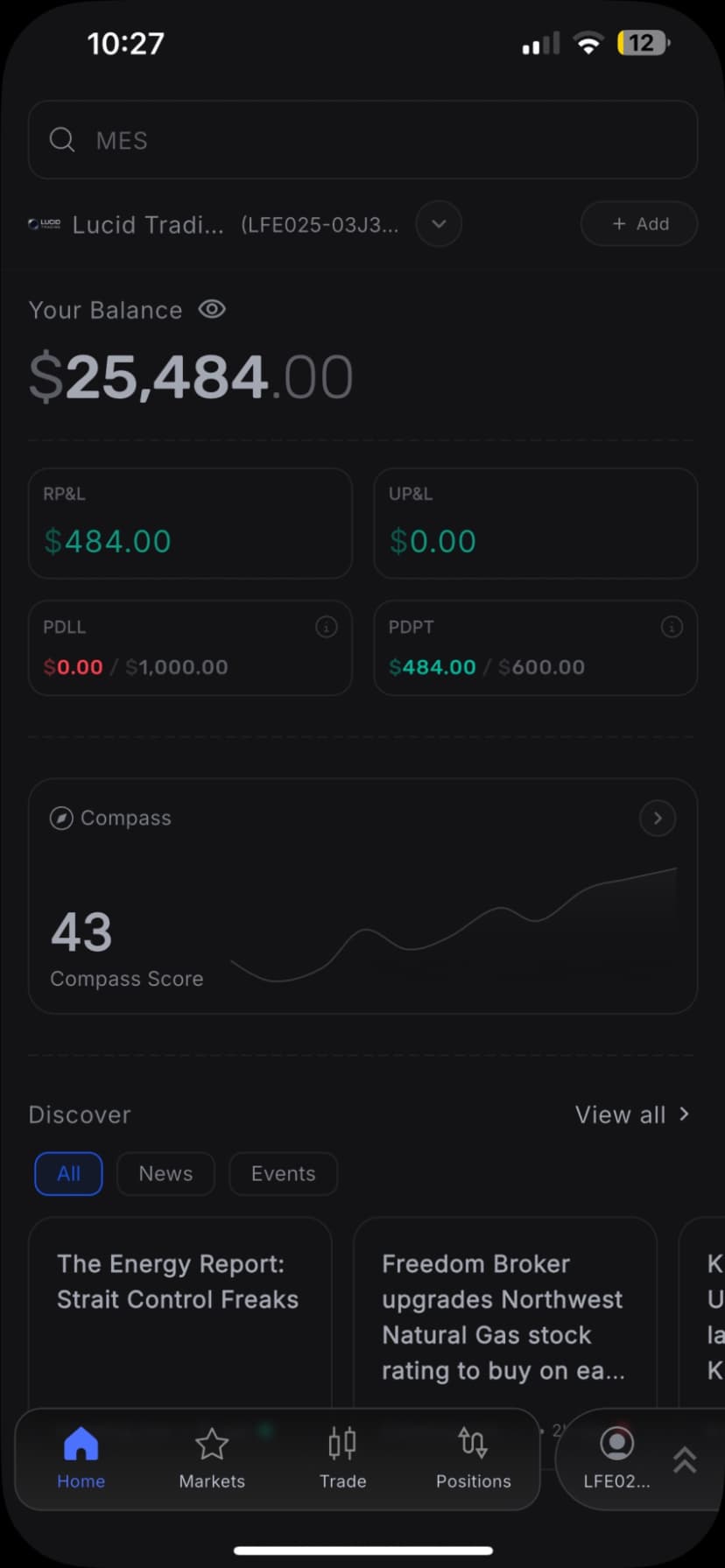 $50K Express +$2,127 on MNQ